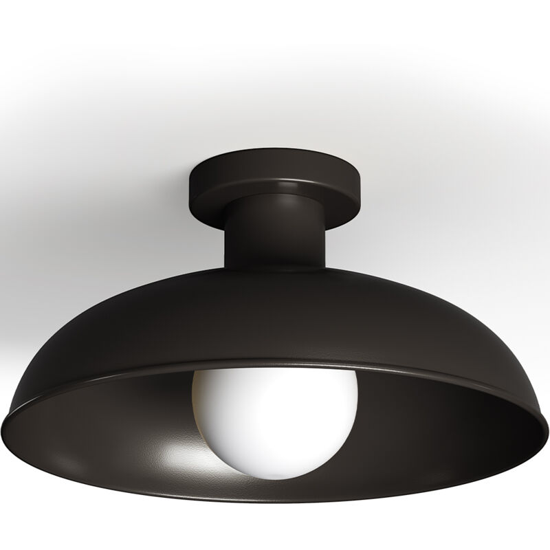 foto del prodotto privatefloor lampada da soffitto plafoniera nera gubi nero