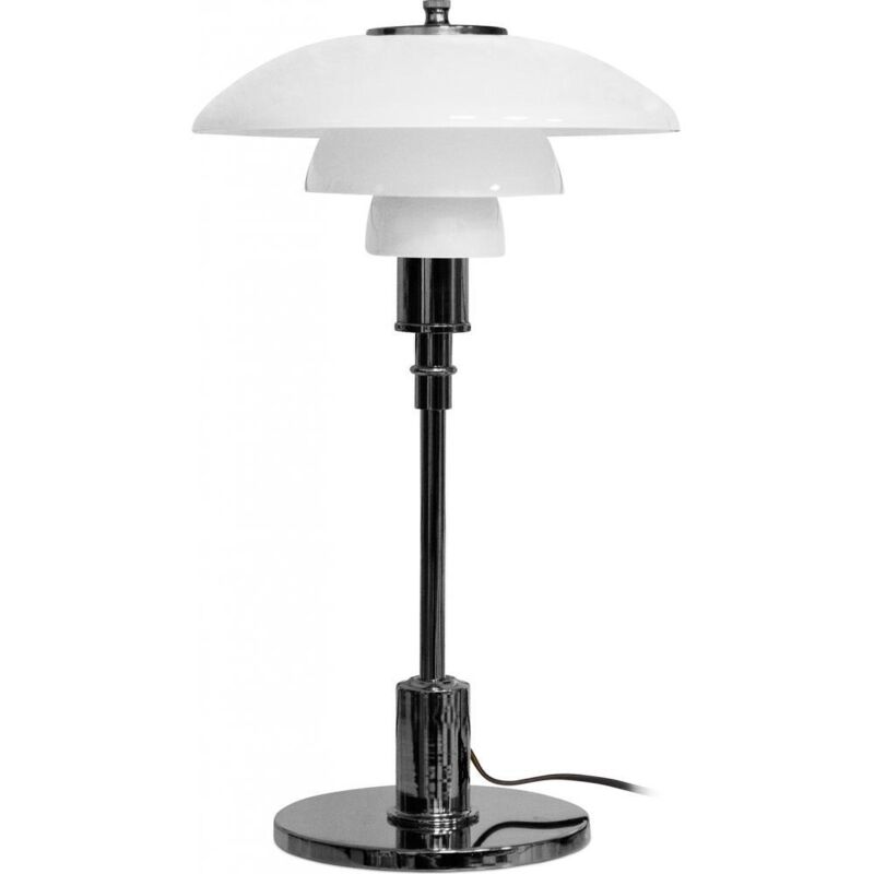 foto del prodotto privatefloor lampada da tavolo lampada da soggiorno liam nero cromato