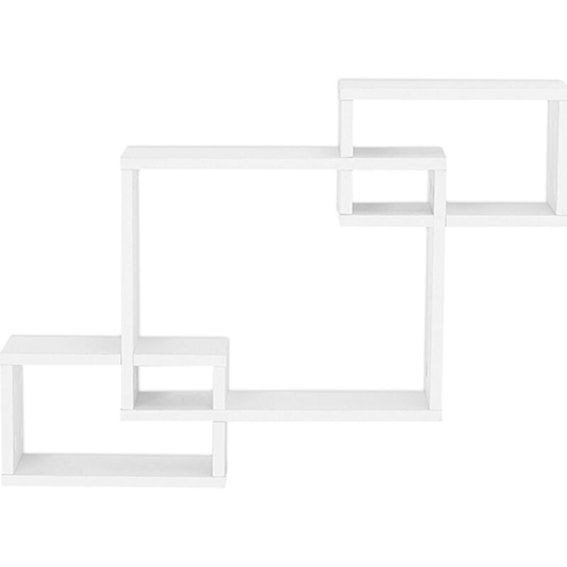 foto del prodotto privatefloor - scaffale da parete in legno - design box - boxes bianco