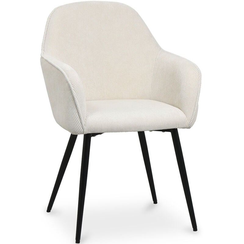 foto del prodotto privatefloor sedia da pranzo imbottita in velluto avrea beige