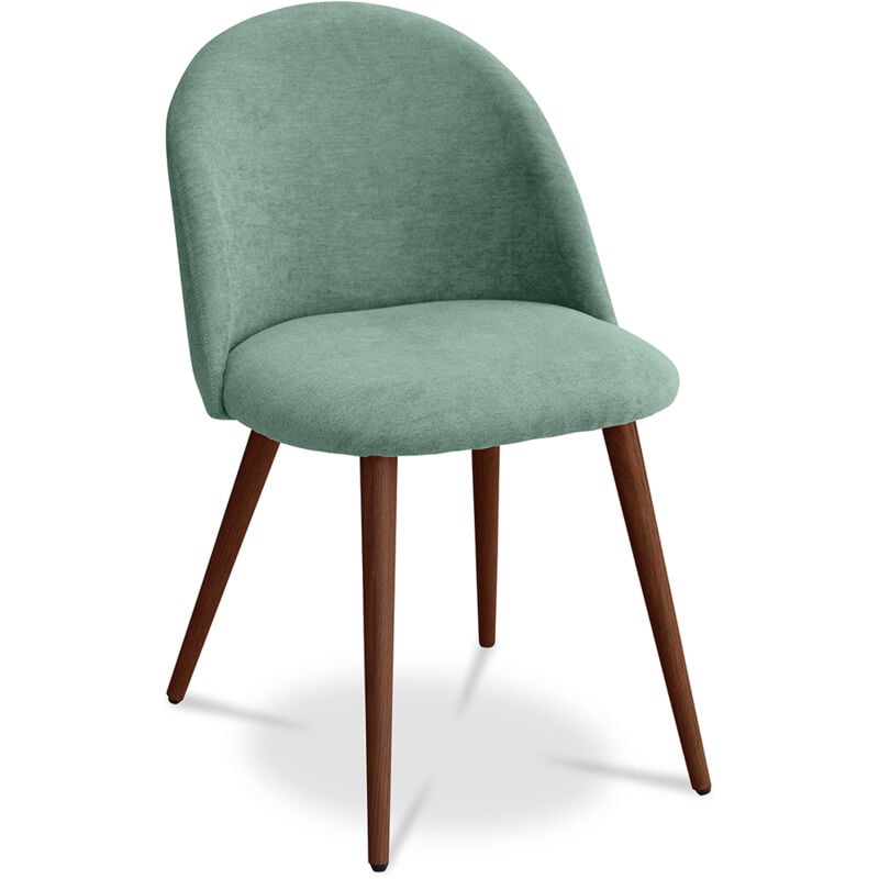 foto del prodotto privatefloor sedia da pranzo rivestita in tessuto stile scandinavo evelyne pastel blue