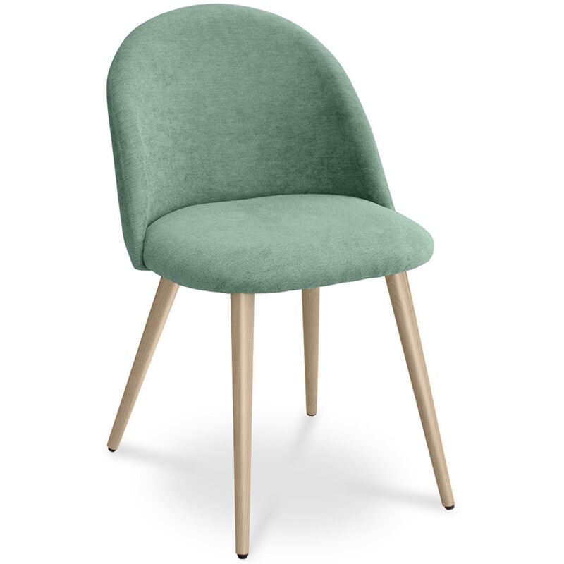 foto del prodotto privatefloor sedia da pranzo rivestita in tessuto stile scandinavo evelyne pastel blue