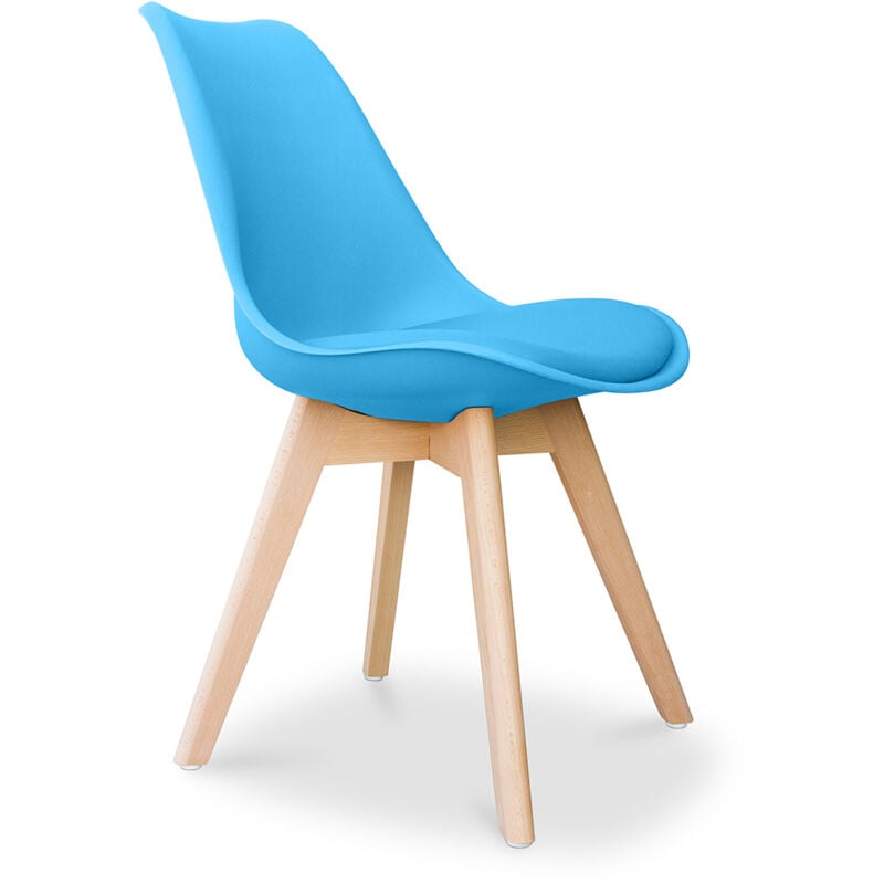 foto del prodotto privatefloor sedia da ufficio sedia da pranzo stile scandinavo denisse turchese