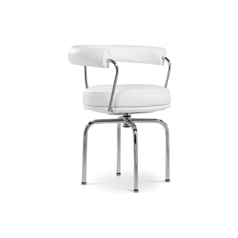 foto del prodotto privatefloor sedia kart7 girevole similpelle bianco