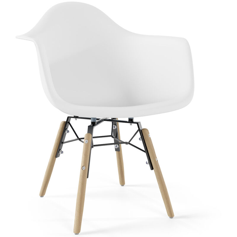 immagine 0 del prodotto privatefloor sedia per bambini design scandinavo gambe in legno nordika bianco
