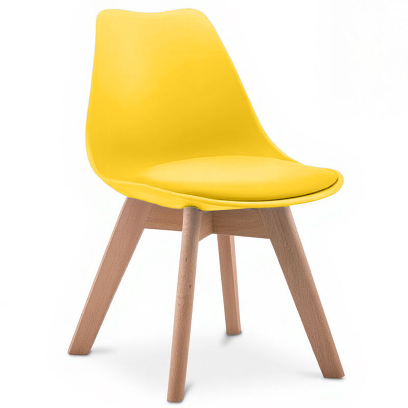 foto del prodotto privatefloor - sedia per bambini - design scandinavo sedia per bambini - alvin giallo