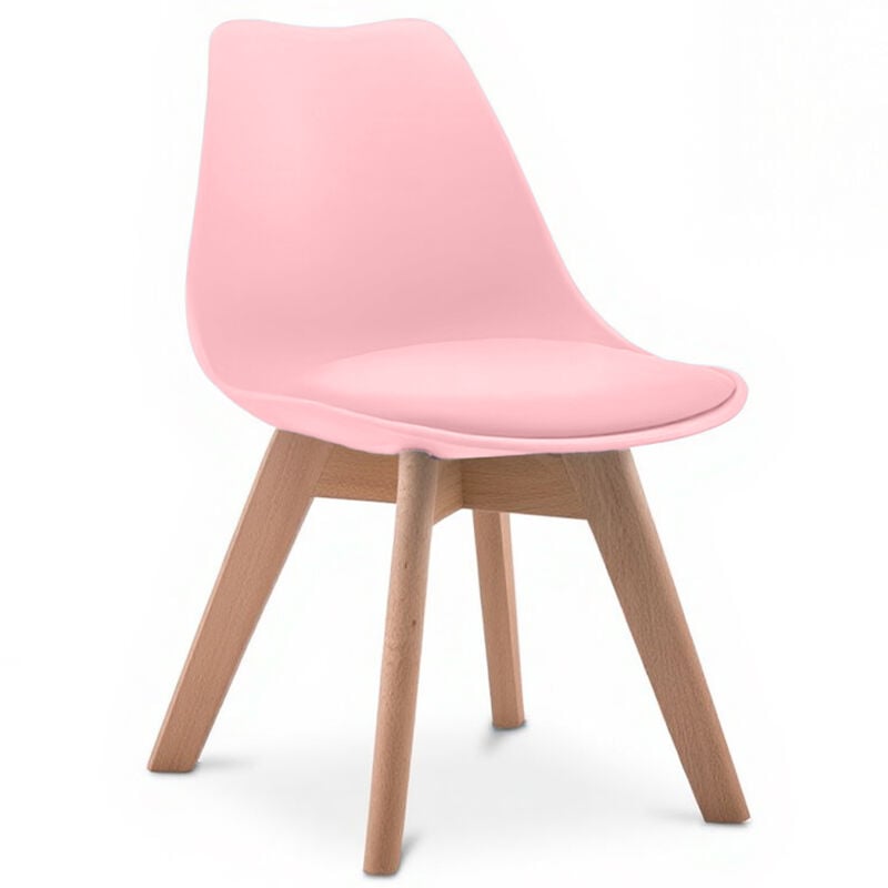 foto del prodotto privatefloor - sedia per bambini - design scandinavo sedia per bambini - alvin rosa