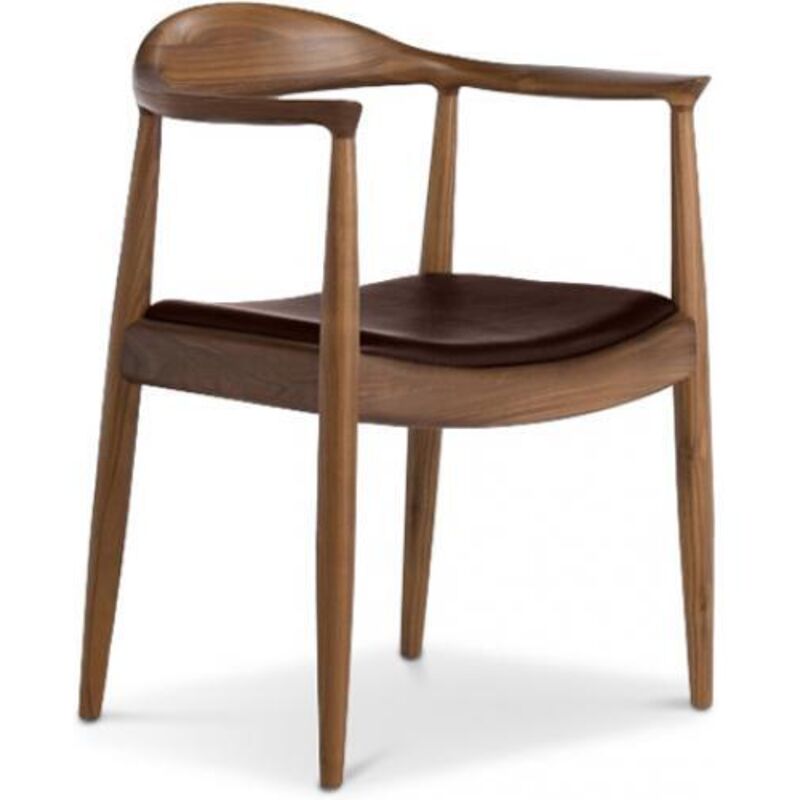 foto del prodotto privatefloor sedia stile scandinavo nalan similpelle cioccolato