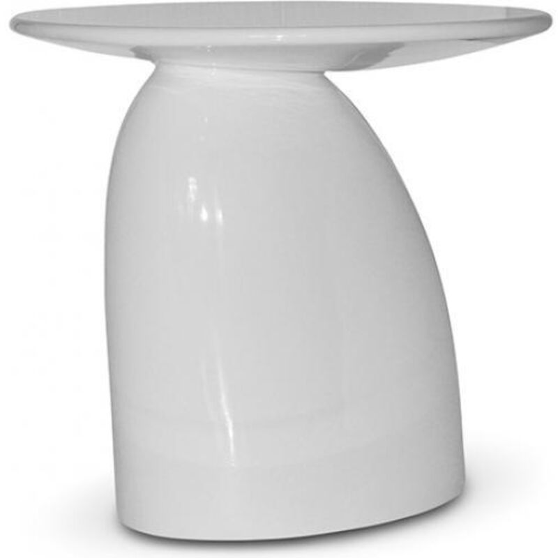 foto del prodotto privatefloor tavolo parabole fibra di vetro 60 cm bianco