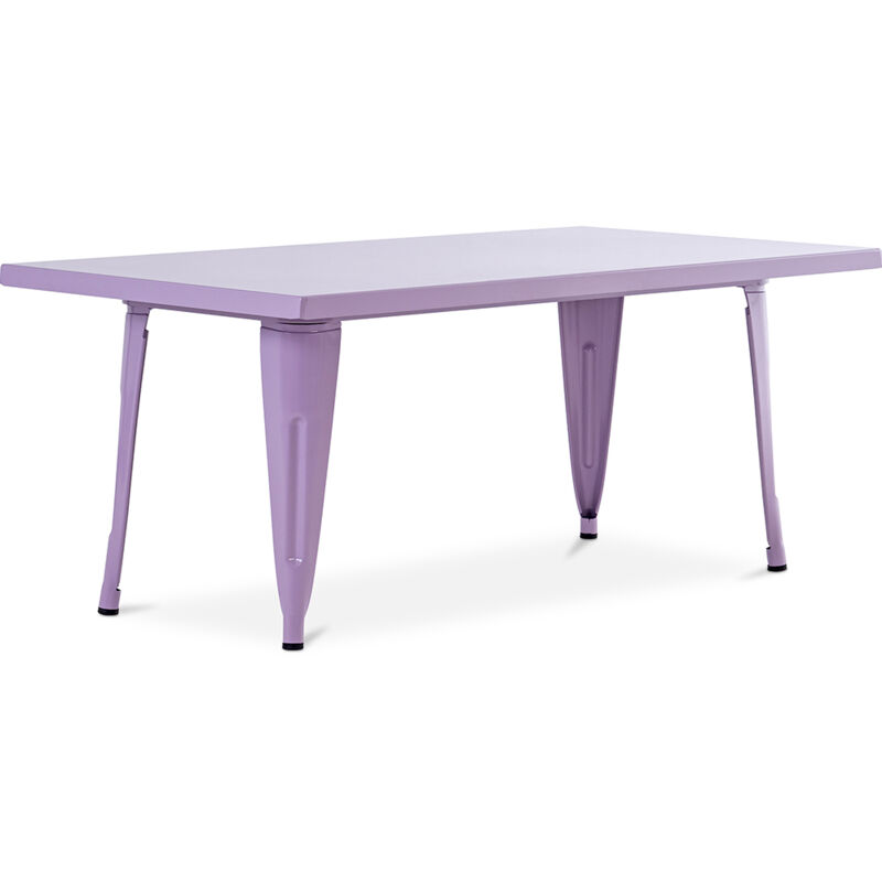 foto del prodotto privatefloor tavolo rettangolare per bambini stile industriale 120cm stylix viola