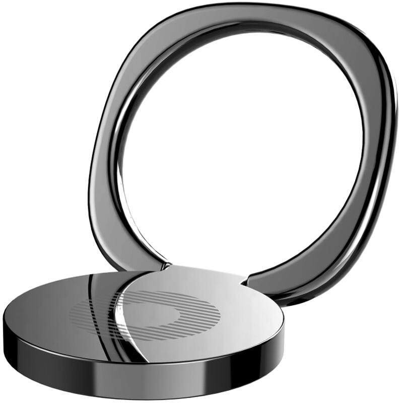 foto del prodotto privity ring finger magnetic phone holder con funzione di supporto - nero