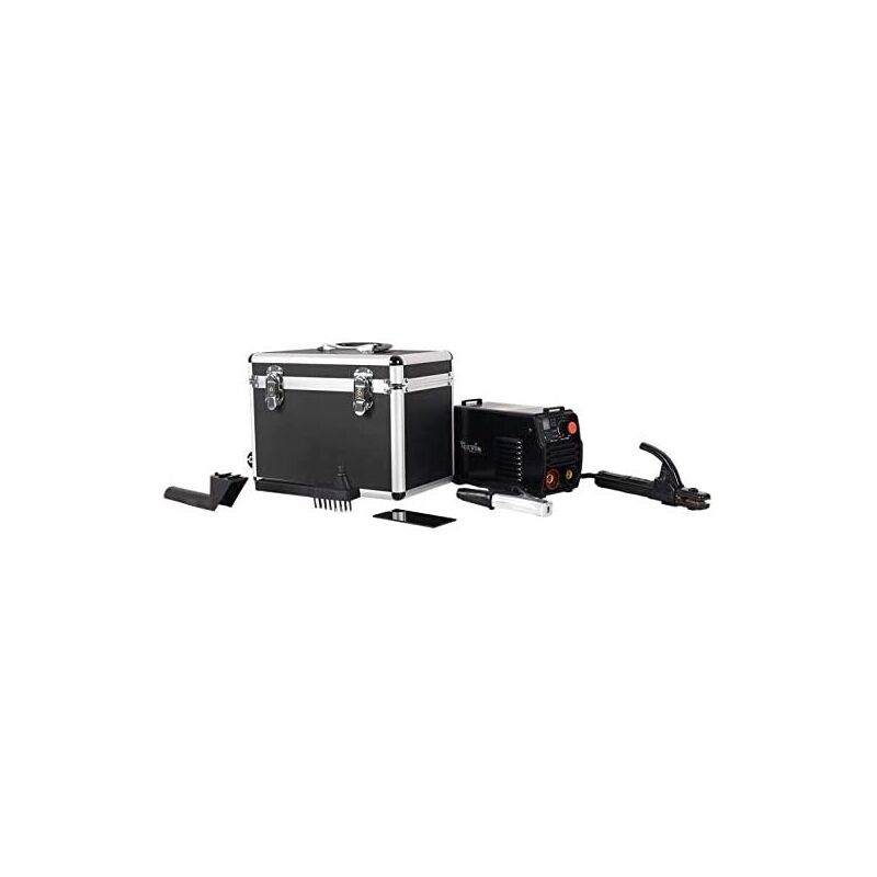 foto del prodotto pro ce mini140x mini saldatrice inverter mma con maschera e portaelettrodo 140a 60 230v elettrodi fino a 3.25mm display digitale