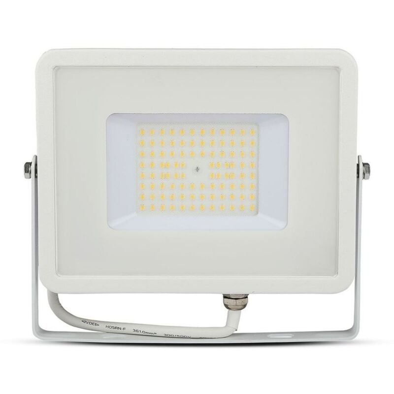 foto del prodotto pro faro led smd chip samsung 50w 120lm w colore bianco 4000k ip65 sku 762 vt 56 w v tac