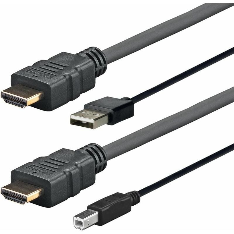 foto del prodotto pro hdmi con usb 2.0 a b 3m