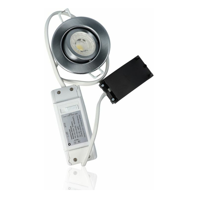 foto del prodotto pro led int14 faretto led rotondo da incasso diam.86mm, orientabile, 7w, 220vac, con regolazione temperatura luce calda naturale fredda 