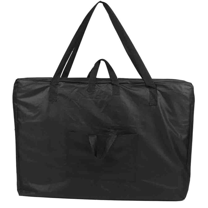 foto del prodotto pro lettino da massaggio borsa da trasporto lettini spa borsa portaoggetti in tela borsa a tracolla salvaspazio nero dewin