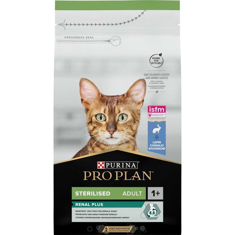 foto del prodotto pro plan - cibo per gatti purina sterilised renal plus adulto coniglio 1,5 kg