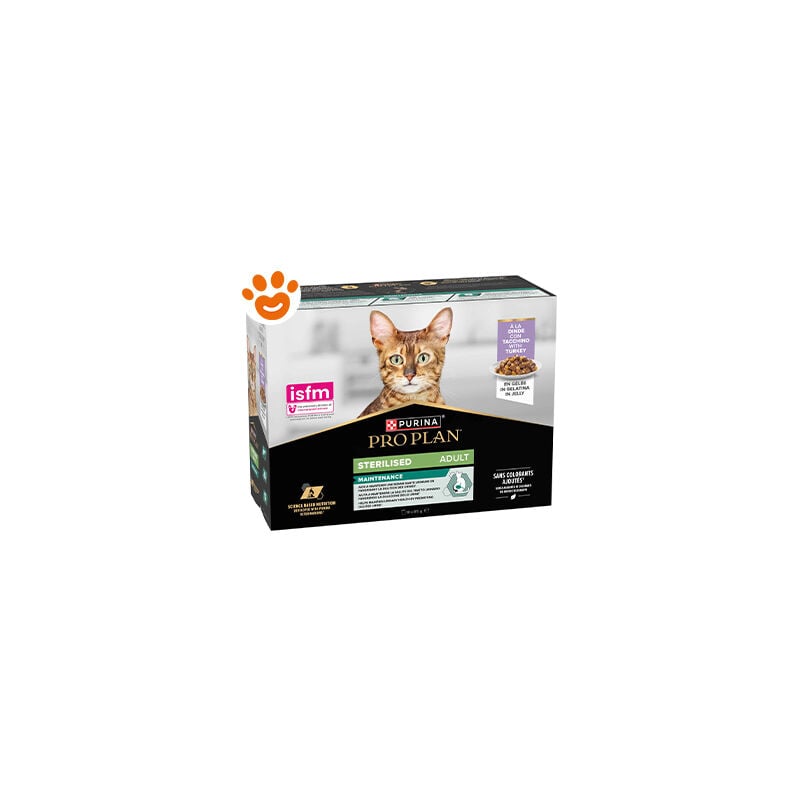 foto del prodotto pro plan purina cat w sterilised in salsa con anatra purina cat w sterilised in salsa con anatra confezione da 10x85 gr