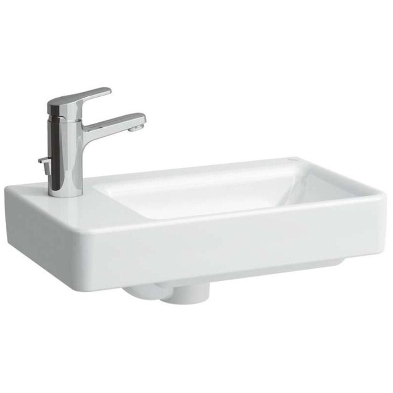 foto del prodotto pro s lavamani 48x28 cm, 1 foro per miscelatore a sinistra, bianco h8159550001041 laufen