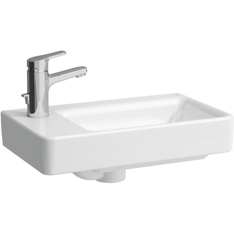 foto del prodotto pro s lavamani 48x28 cm, 1 foro per miscelatore a sinistra, con lcc, bianco h8159554001041 laufen