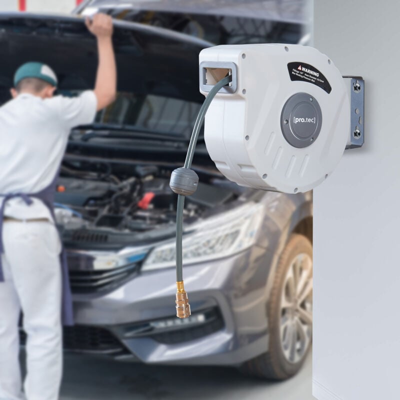 foto del prodotto pro.tec avvolgitubo automatico nassau ad aria compressa con tubo da 10 1 m