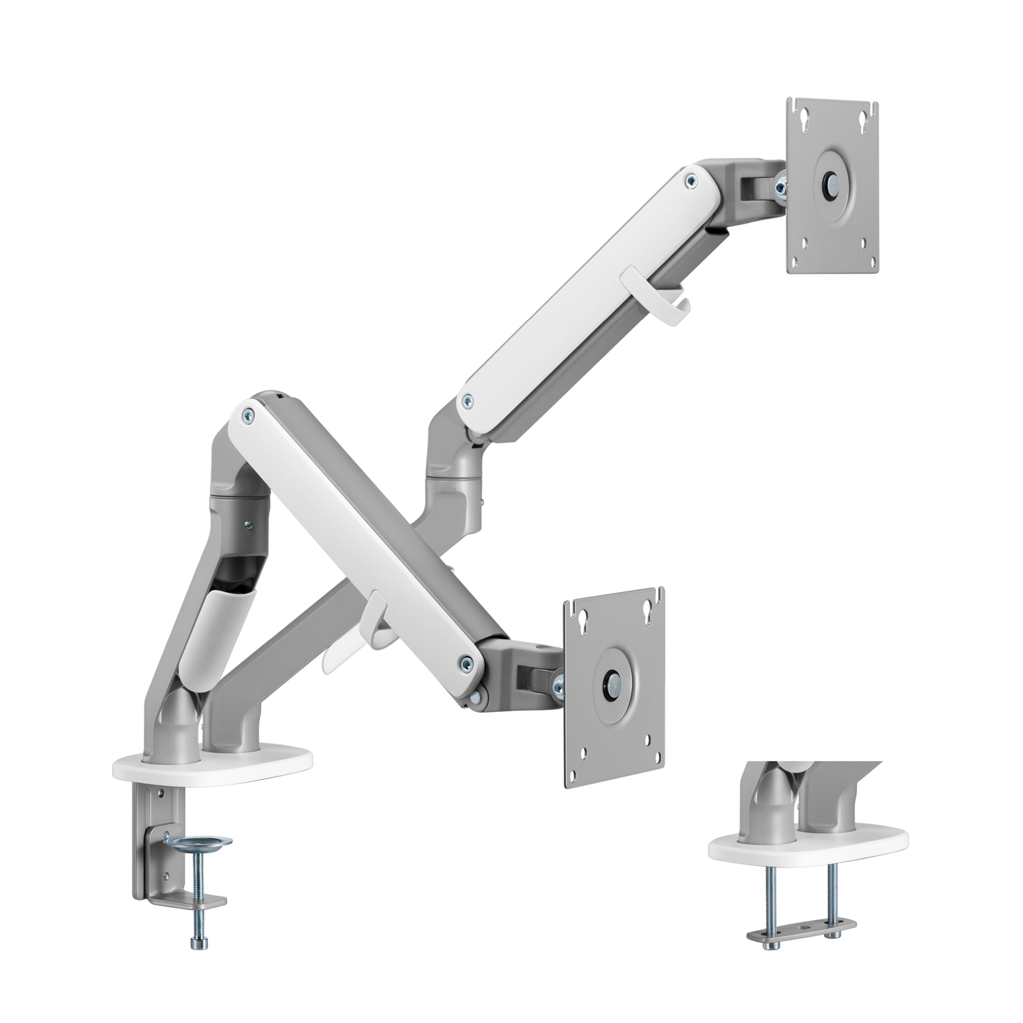 foto del prodotto pro.tec bracci monitor selbu per scrivania supporto doppio
