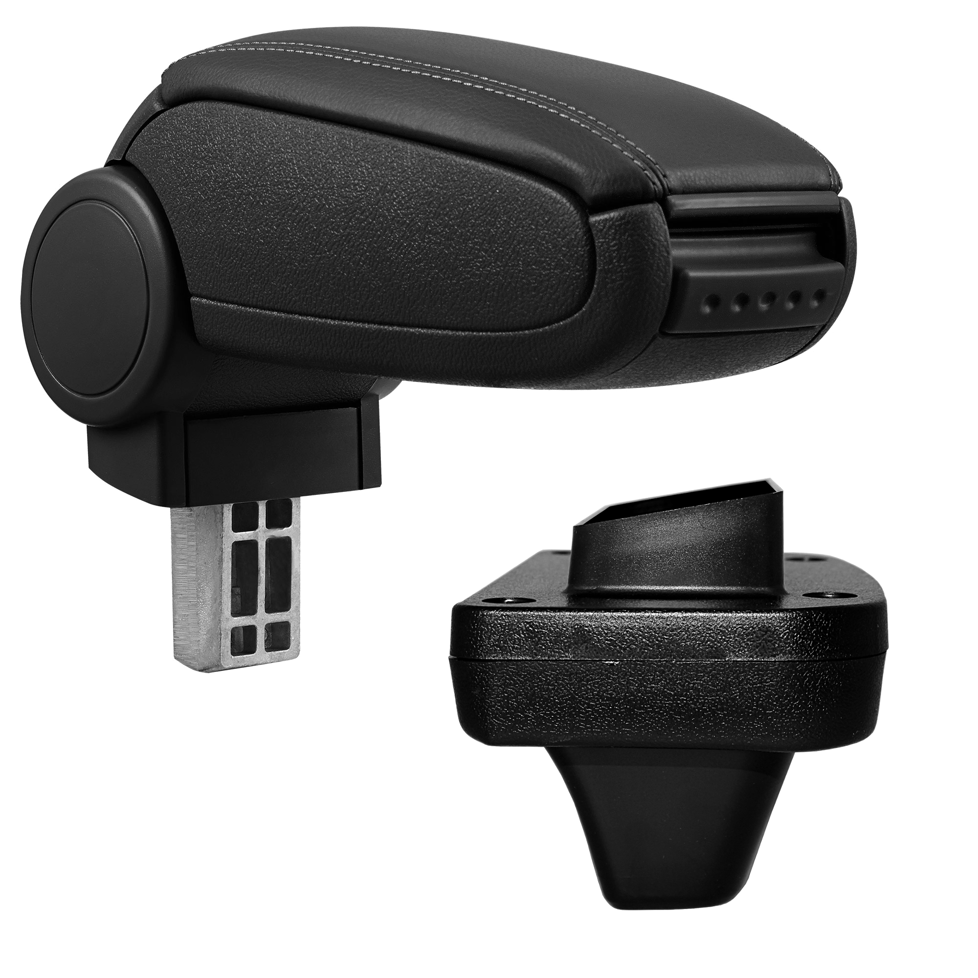 foto del prodotto pro.tec bracciolo centrale opel astra k - rivestimento in similpelle nero - con vano portaoggetti