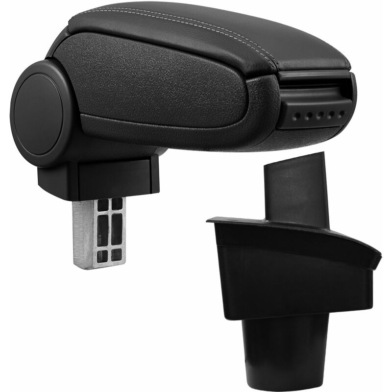 foto del prodotto pro.tec bracciolo centrale poggiabraccio con vano portaoggetti imbottito in similpelle nero vw passat b6 3c 