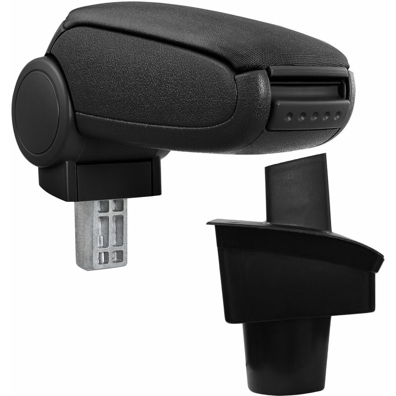 foto del prodotto pro.tec bracciolo centrale poggiabraccio con vano portaoggetti imbottito in tessuto nero vw passat b6 3c 