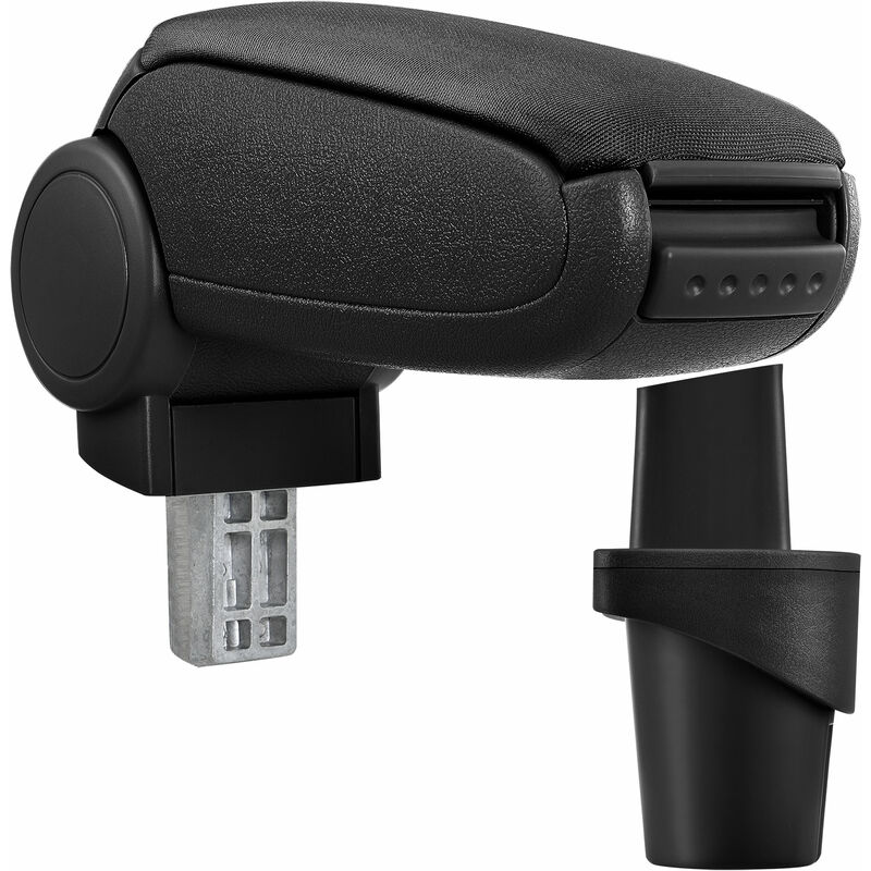 foto del prodotto pro.tec bracciolo centrale poggiabraccio con vano portaoggetti imbottito in tessuto nero vw touran caddy