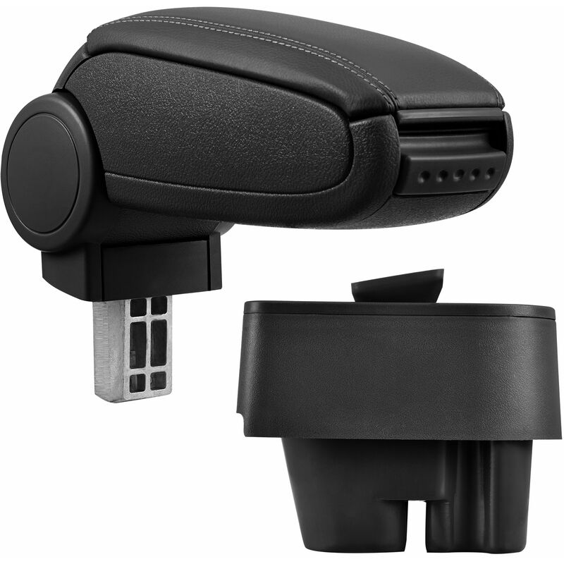foto del prodotto pro.tec poggiabraccio con vano portaoggetti per peugeot 207, 207 sw, 207 cc similpelle nero 