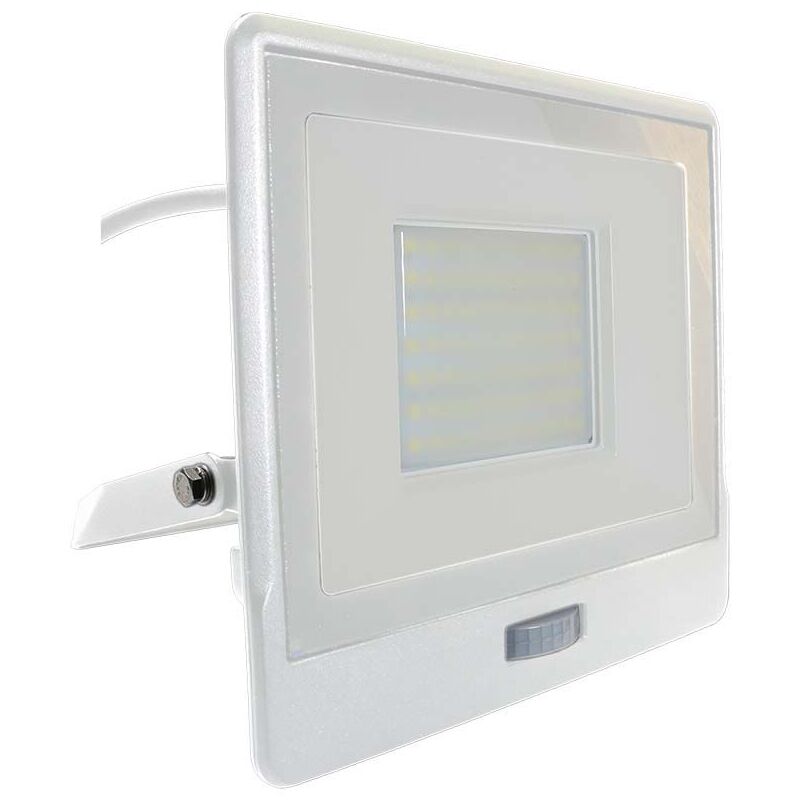 foto del prodotto pro vt 158s 1 faro led 50w chip samsung sensore pir cavo 1m colore bianco luce 4000k ip65 20302 v tac