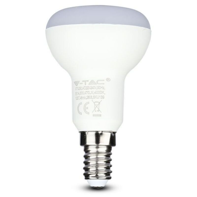 foto del prodotto pro vt 250 lampadina led con chip samsung e14 6w r50 bianco naturale 4000k v tac