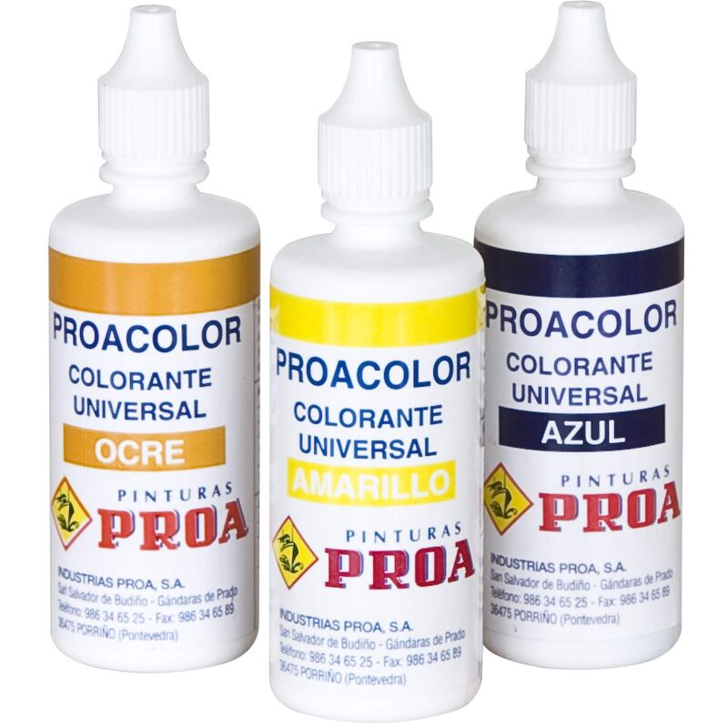 foto del prodotto proa colorante universale procolor. rosso. 40 ml. tintura per vernici plastiche, smalti ad acqua e smalti sintetici al solvente.