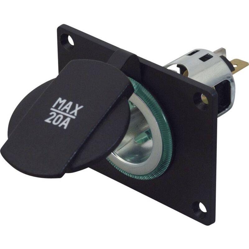 foto del prodotto procar presa power portata massima corrente 20 a adatto per dettagli presa accendisigari presa power 12 v, 24 v
