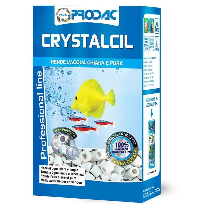 foto del prodotto prodac crystalcil 1000ml 500gr cilindretti in vetro sinterizzato ad alta porosit 