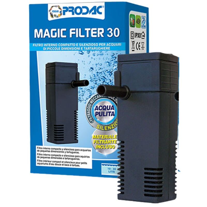foto del prodotto prodac magic filter 30 filtro interno completo di spray bar per acquari da 10 30 litri