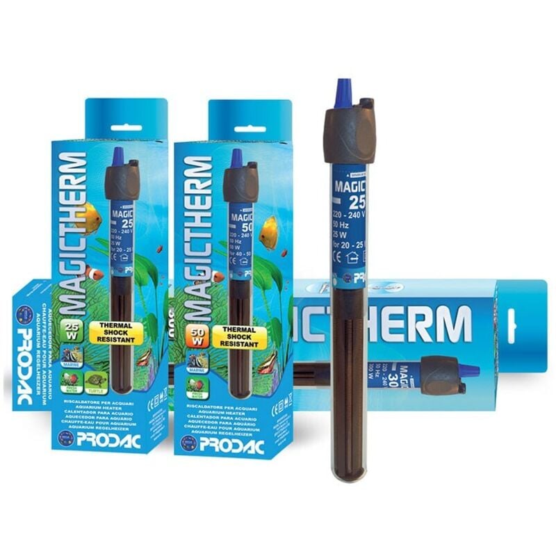 foto del prodotto prodac magictherm termoriscaldatore regolabile in vetro al quarzo wattaggio riscaldatori e lampade terrario 100w