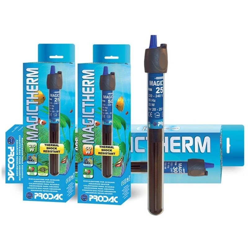 foto del prodotto prodac magictherm termoriscaldatore regolabile in vetro al quarzo wattaggio riscaldatori e lampade terrario 150w