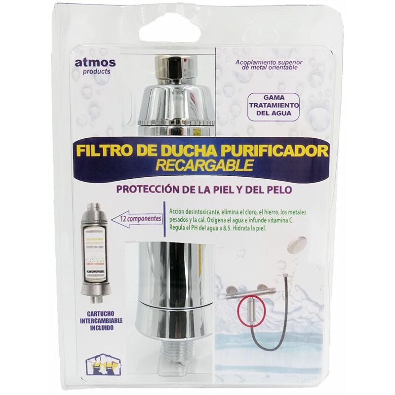 foto del prodotto products 1535 filtro purificante ricaricabile dispositivo ideale per filtrare le impurit e gli agenti contaminanti dell acqua durante la doccia,