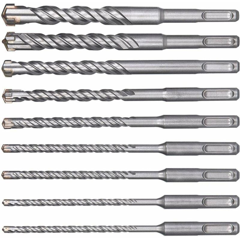 foto del prodotto produzione di punte per trapano per calcestruzzo assortimento di punte per trapano sds plus 9 pezzi 5 mm 16 mm punte per trapano elettrico a