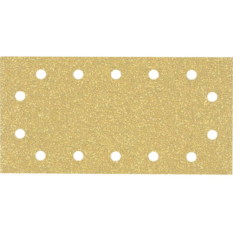 foto del prodotto professional 10x carte abrasive expert c470 con 14 fori per legno duro, vernice su legno, 115x230 mm, grana 40, accessorio levigatrice orbitale 