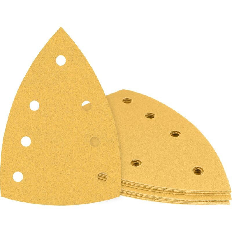 foto del prodotto professional 10x carte abrasive expert c470 con 7 fori per legno duro, vernice su legno, 100x150 mm, grana 400, accessorio levigatrice palmare 
