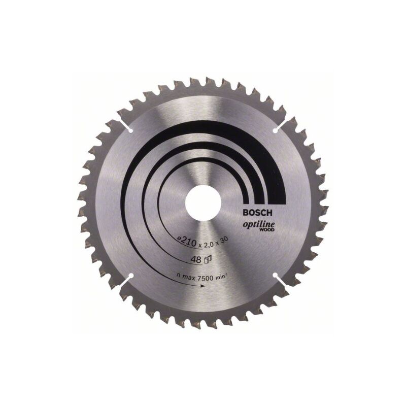 foto del prodotto professional 2 608 640 430 de lama optiline wood lama circolare 210 x 30 2,0 mm, 48 bosch