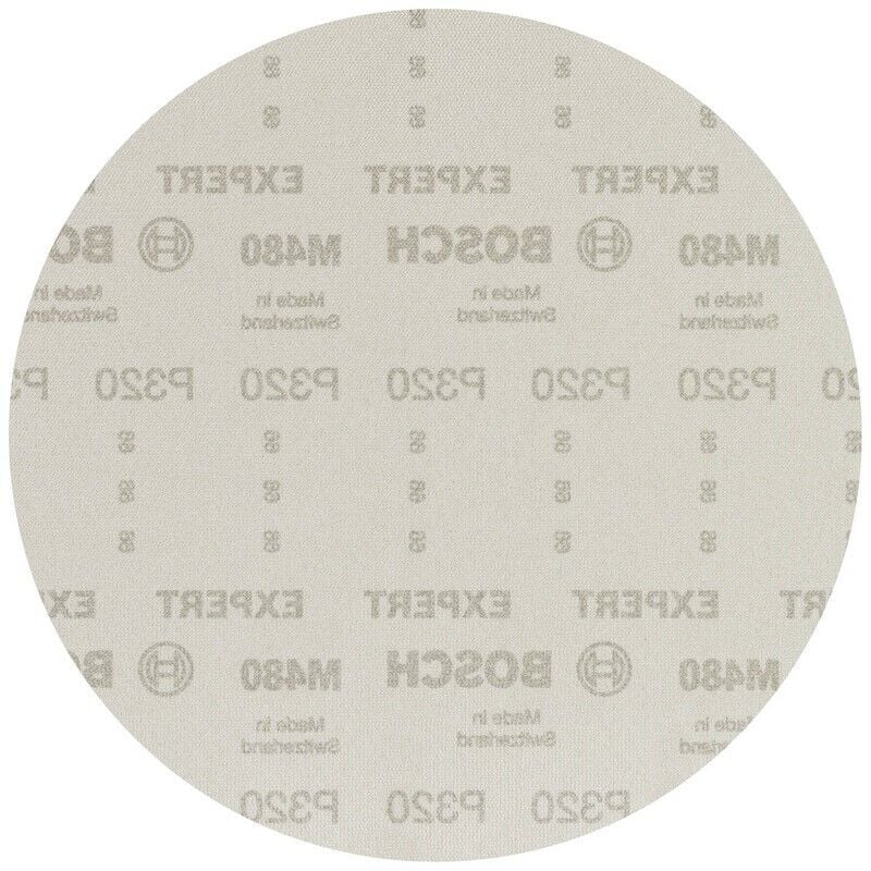 foto del prodotto professional 5x abrasivi a rete expert m480 per legno duro, vernice su legno, 150 mm, grana 400, accessorio levigatrice rotoorbitale bosch