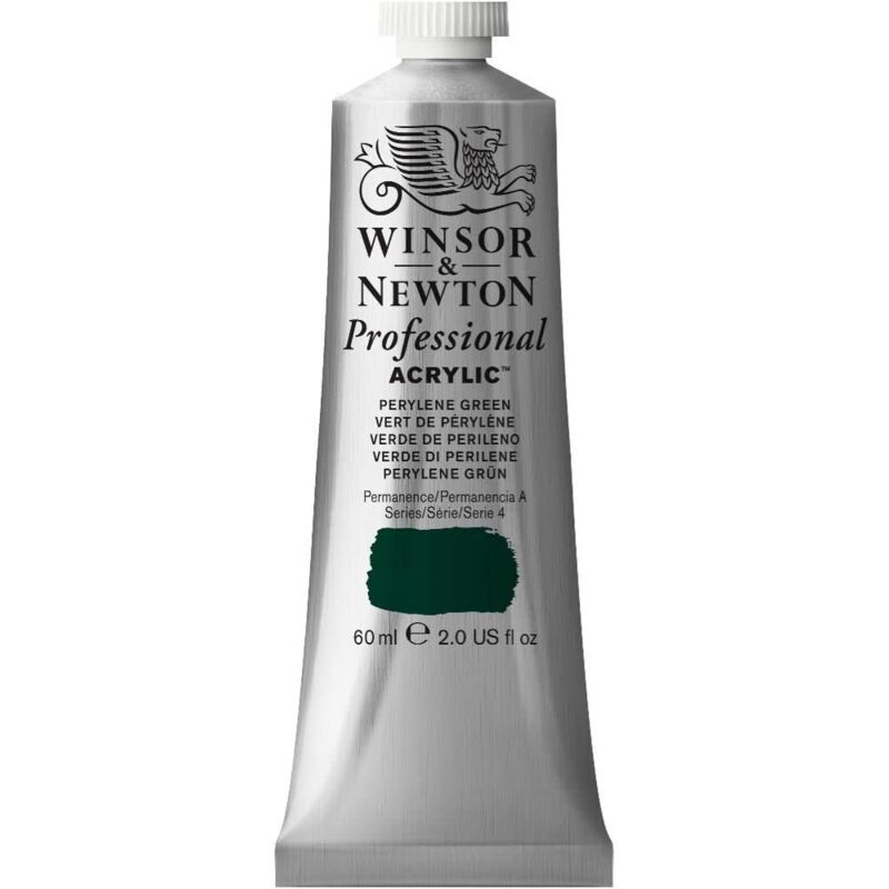 foto del prodotto professional acrylic color fine 60 ml verde di perilene winsor newton