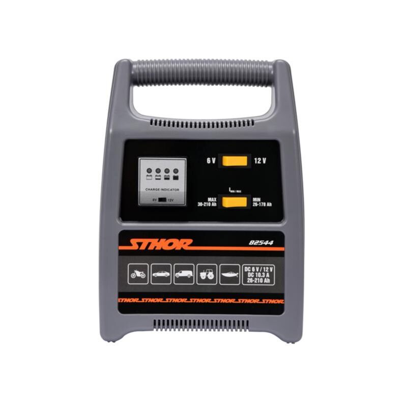 foto del prodotto professional de caricabatteria per auto de batteria 6 12 v, 12 a, 26 260 ah indicatore led carica ottimale caricabatteria de batteria de starter