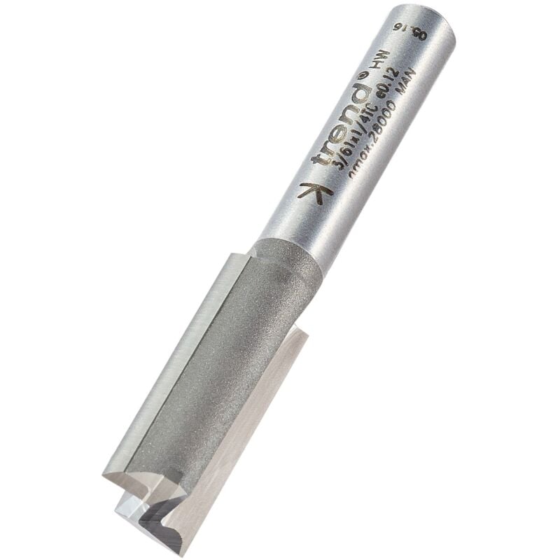 foto del prodotto professional punta per fresa dritta con codolo da 1 4 , 3 61 x 1 4tc, diametro 10 mm, lunghezza di taglio 25 mm, con due scanalature in carburo