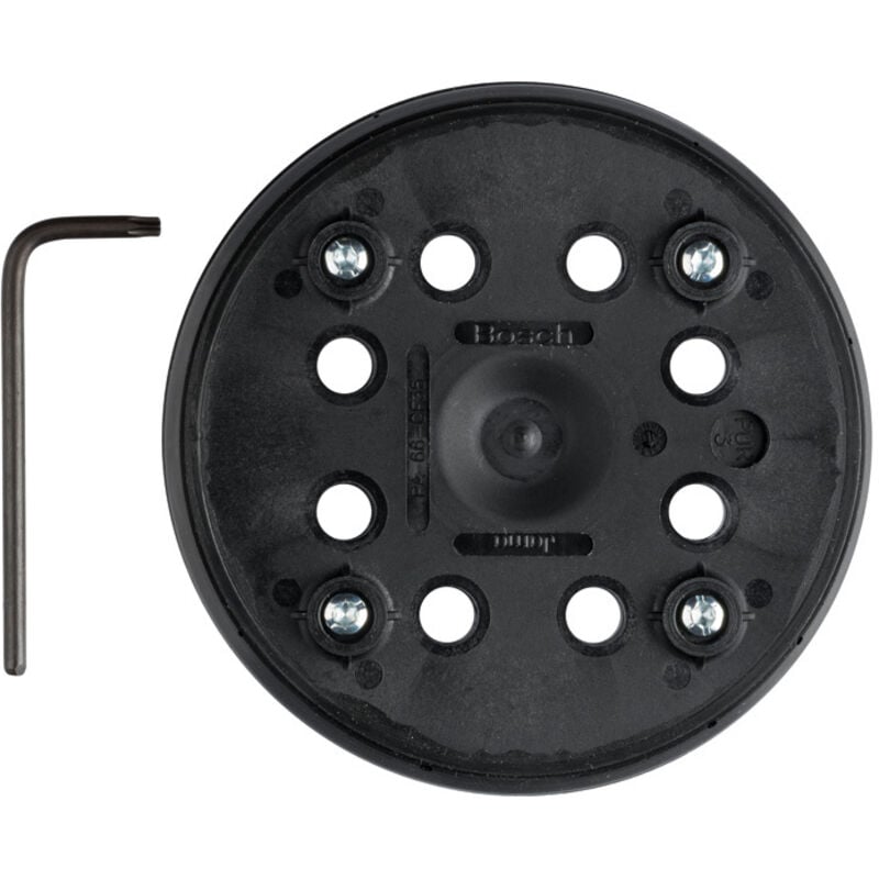 foto del prodotto professional sanding disc de 125 mm, media durezza, con sistema autoadesivo, accessorio per levigatrice eccentrica pex 270 a pex ae bosch