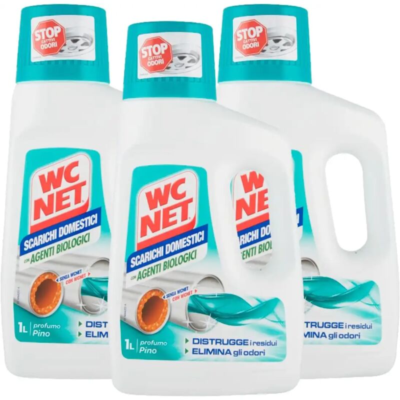 foto del prodotto professional scarichi domestici fragranza pino 1000ml x 3 pz 039548 - wc net